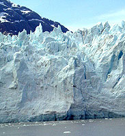 Calving glaciers at Glacier Bay, Alaska